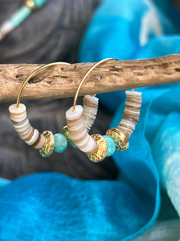 Beach Vibes Hoop Earrings