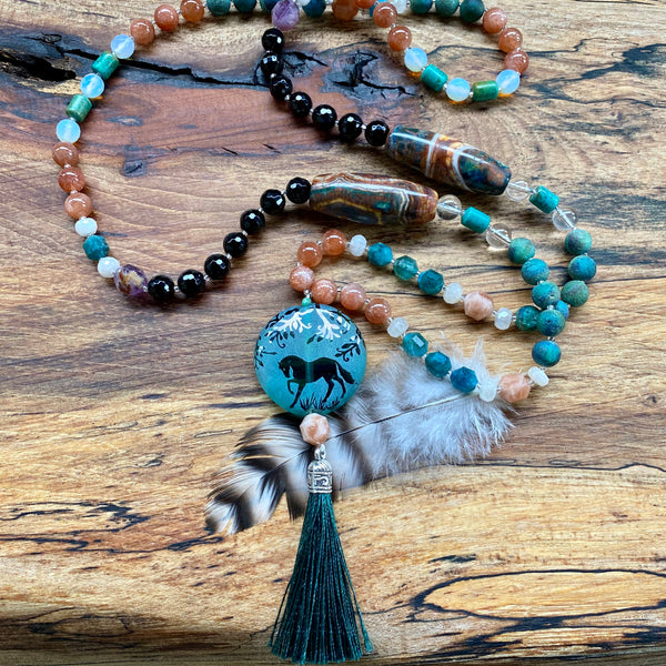 “Enchanted” Mala style Necklace